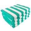 Green Cabana Towel stacked