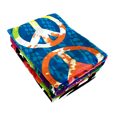 Print Beach Towels stacked