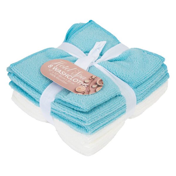 8-Pack Hotel Spa Washcloths
