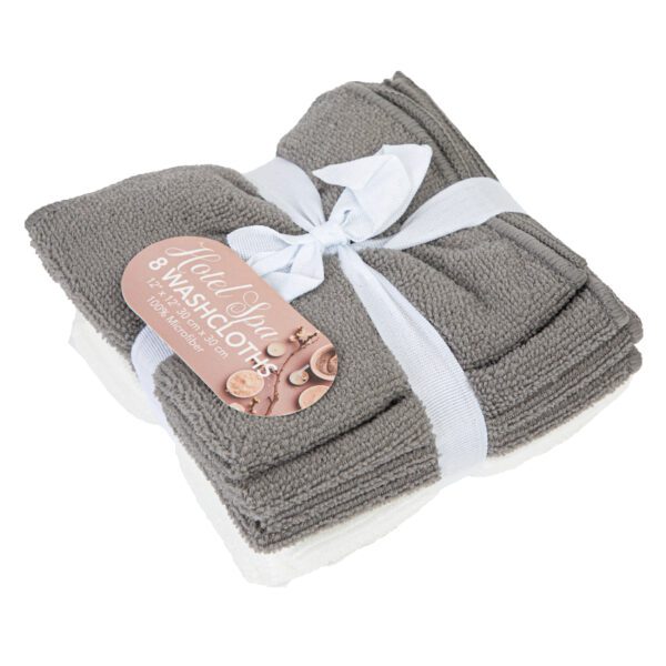 8-Pack Hotel Spa Washcloths