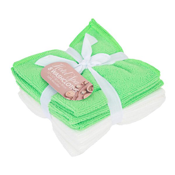 8-Pack Hotel Spa Washcloths