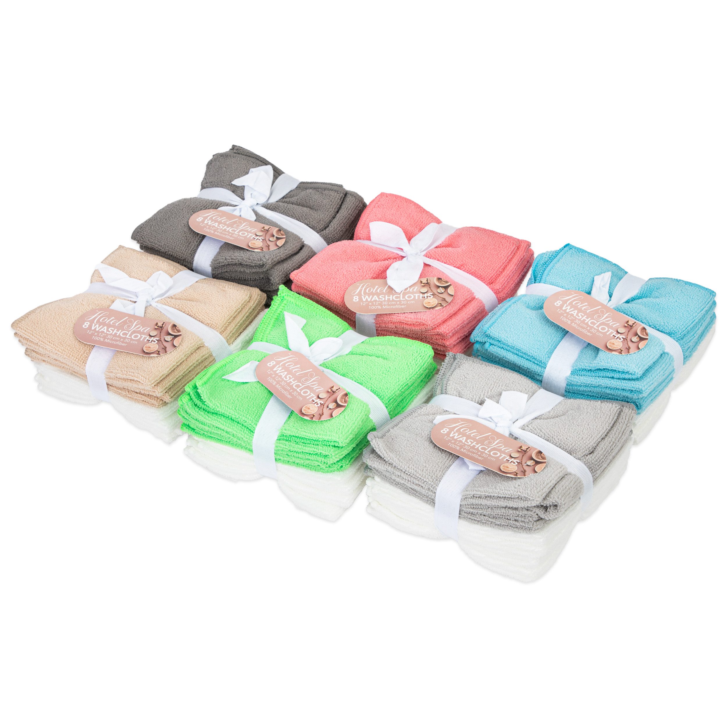 6 Pack Deluxe Baby Washcloths - Wash Cloths - Bathing - Products