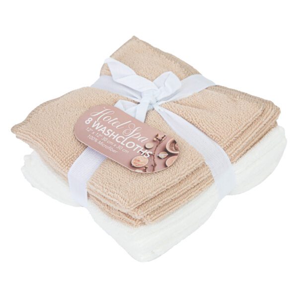 8-Pack Hotel Spa Washcloths