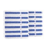 Admiral Towel Collection - Bath Towel, 24x48, White with Blue Stripe