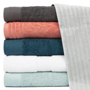 Campbell Ramsay Washcloth Sets, 6-Pack Sets, Cotton, 12x12 in