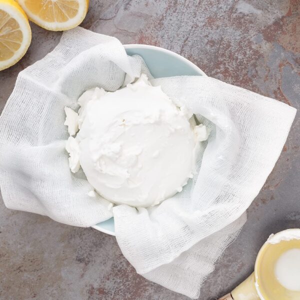 The Sloppy Chef Bleached Cheesecloth used to hold cheese