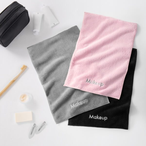 3-Pack Coral Fleece Makeup Removal Washcloths
