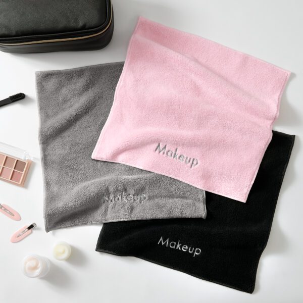 3-Pack Coral Fleece Makeup Removal Washcloths