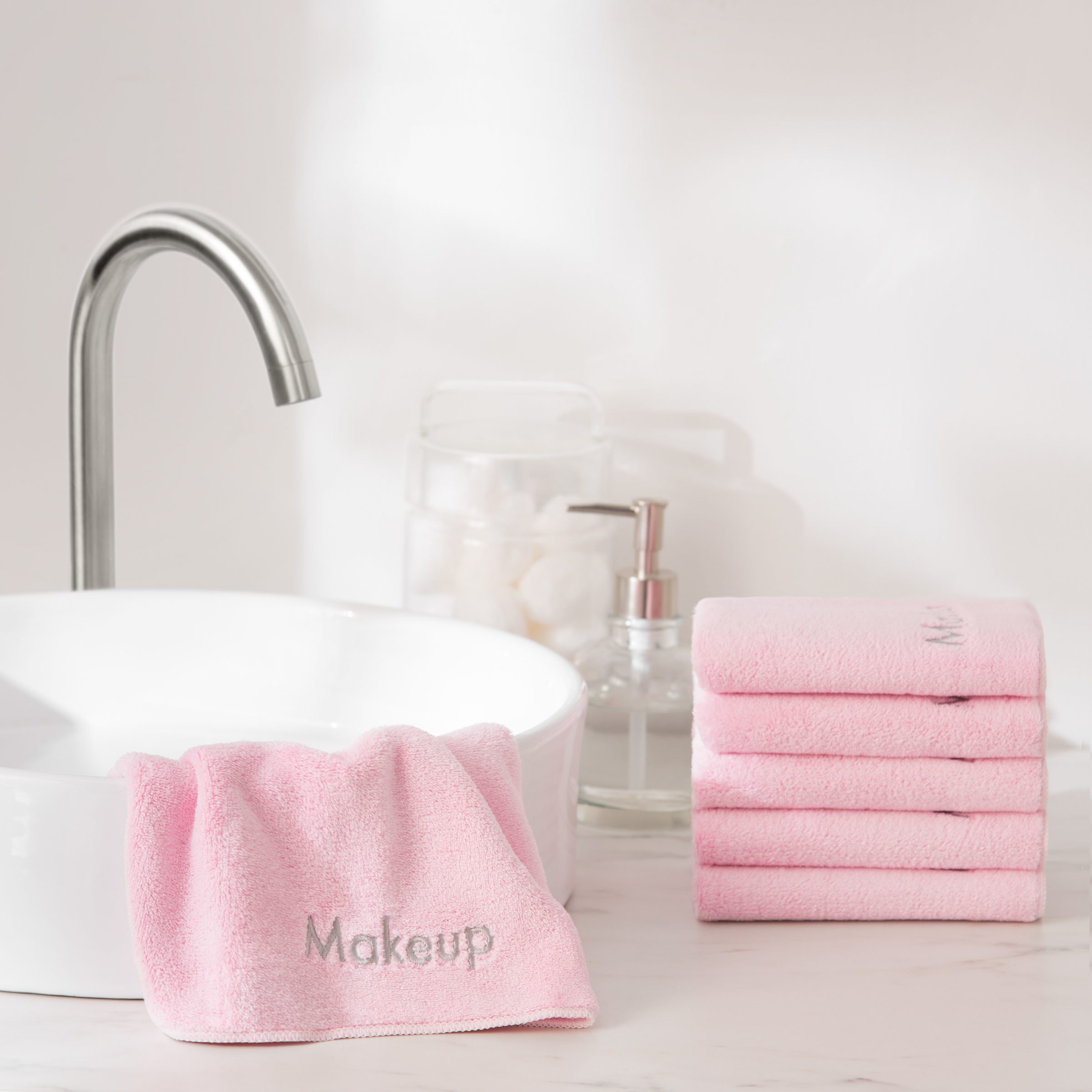 3 Pack Coral Fleece Makeup Removal Washcloths Arkwright Home