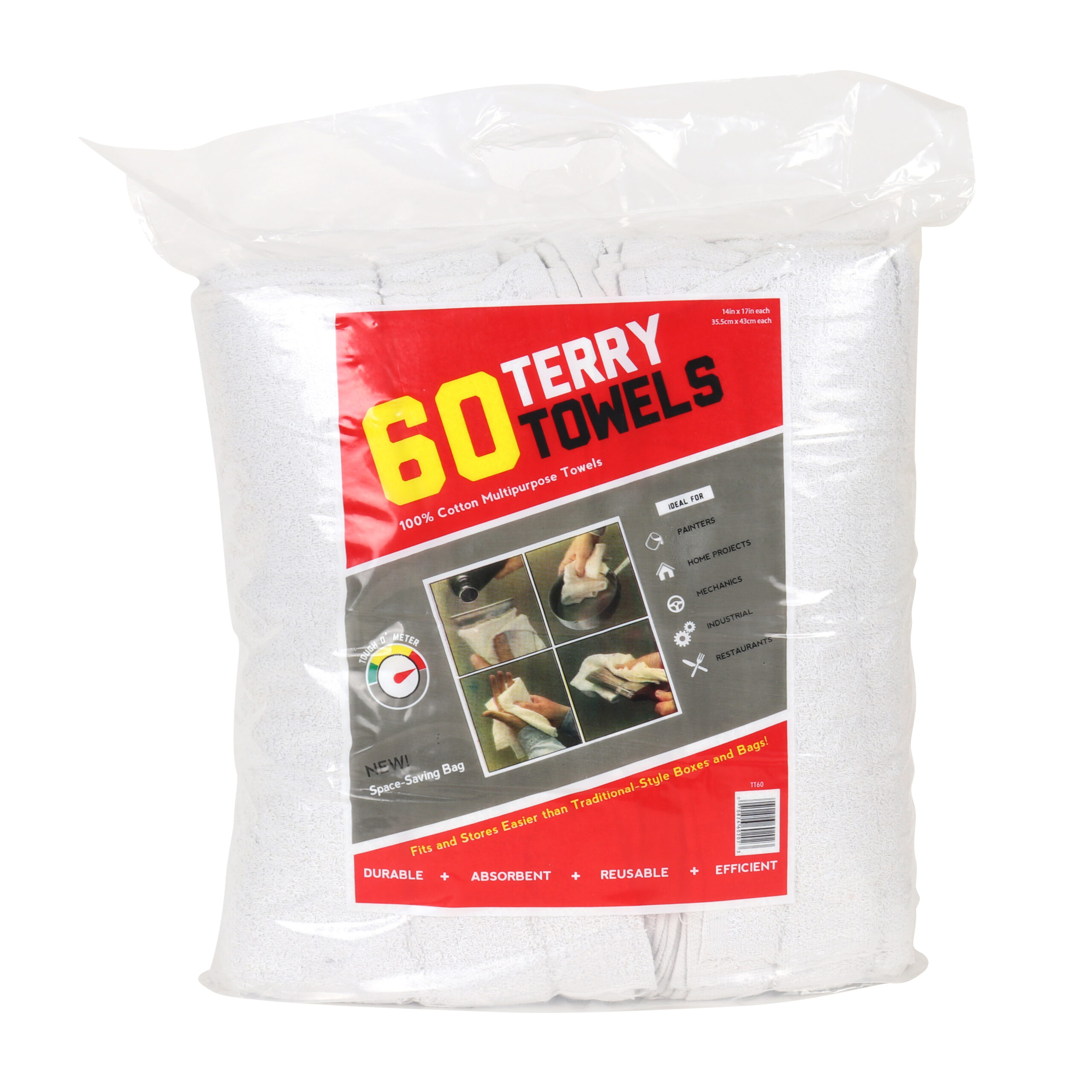  Arkwright W11 Terry Cleaning Rags Bulk - (Pallet of
