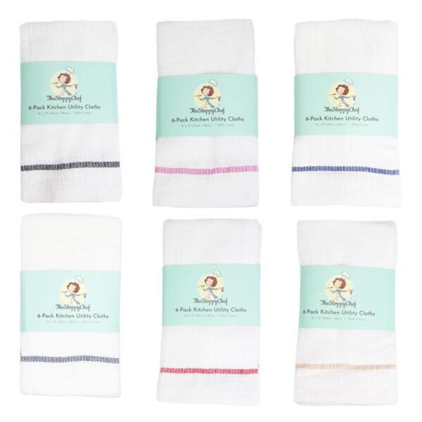 The Sloppy Chef 6-Pack Kitchen Utility Cloths group