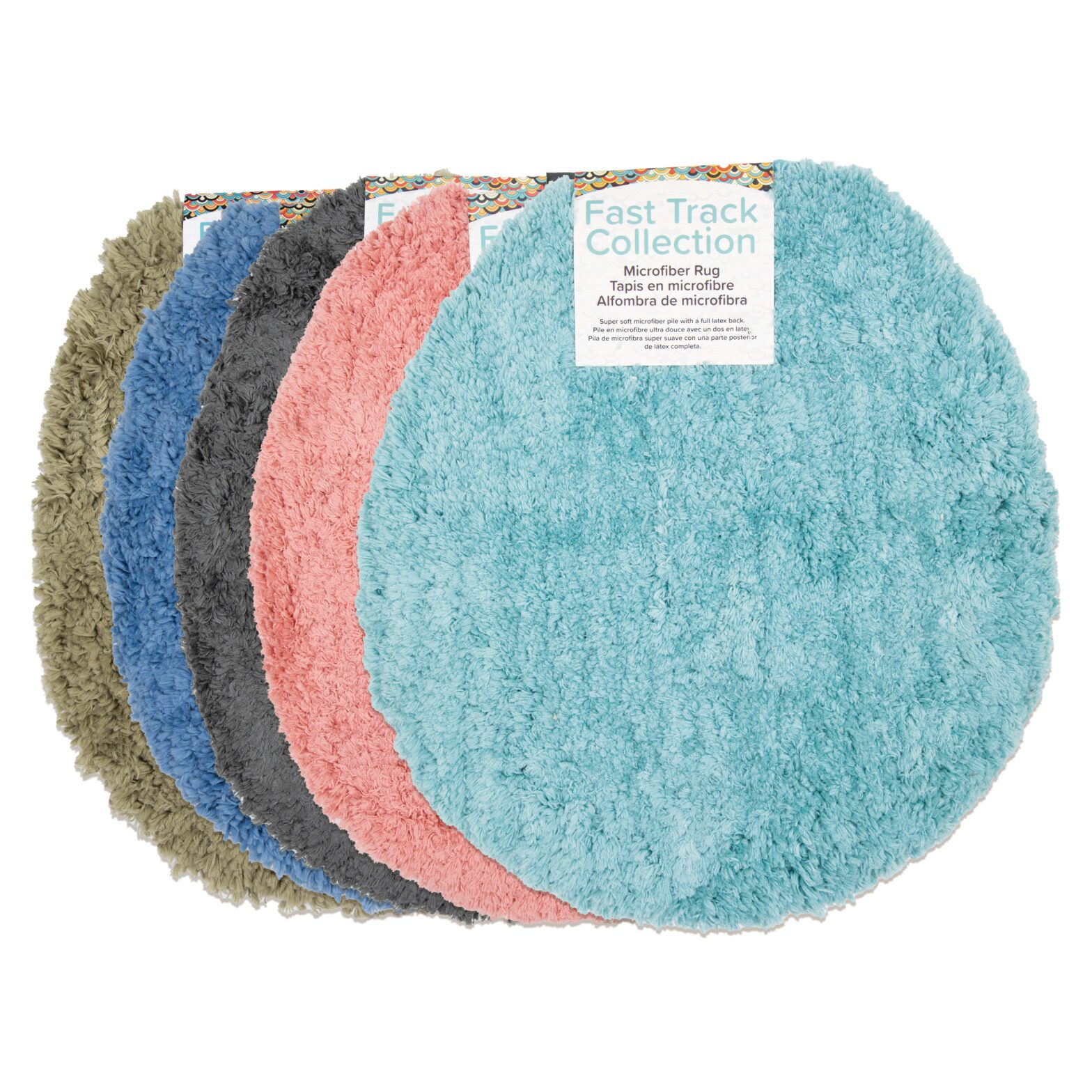 Oval Microfiber "Fast Track" Rugs Arkwright Home