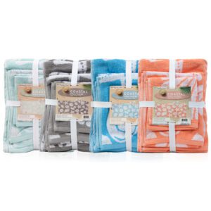 3-Piece Coastal Towel Sets