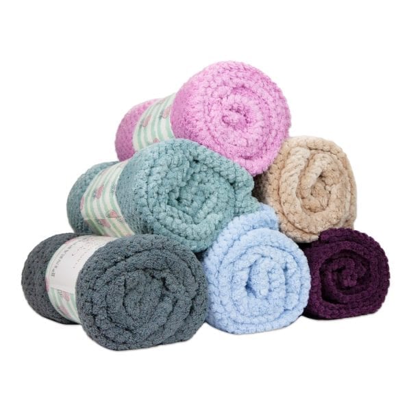 Pineapple Trading Company Coral Fleece Throws - Group stacked