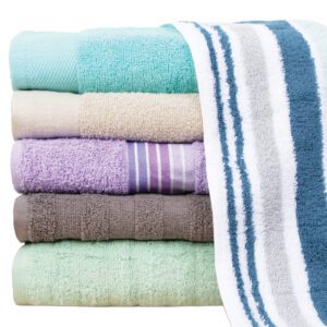 Sloppy Chef Premier Cotton Kitchen Towel 6-Pack, 15x25 in., Diamond Weave, White and Color Towels, 4 Color Options, Buy A 6-Pack or, Size: Case of 144