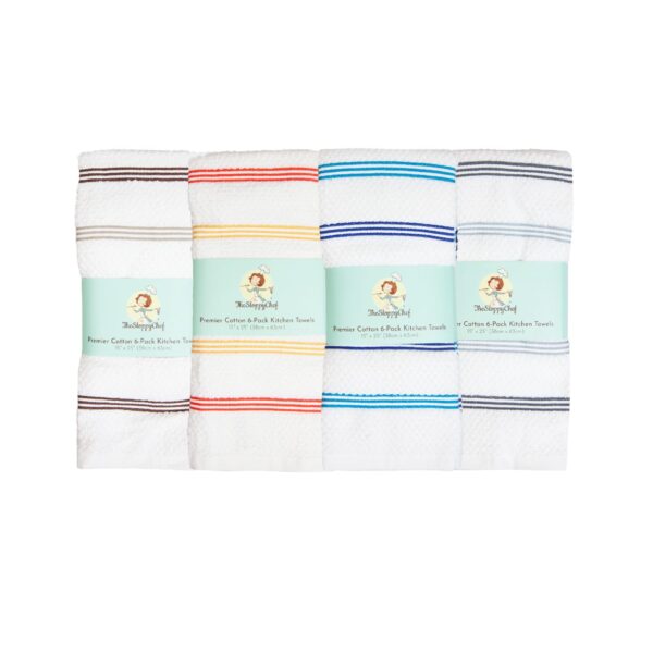 The Sloppy Chef Premier Cotton 6-Pack Kitchen Towels - ST_GROUP