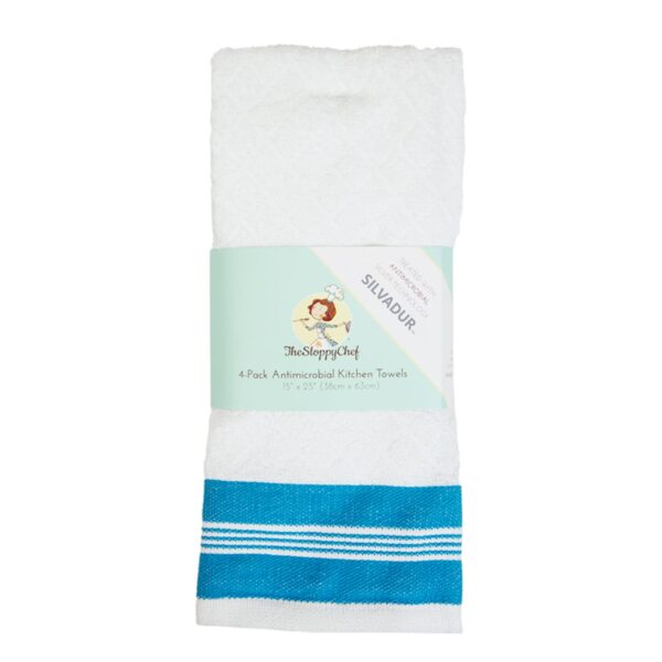 The Sloppy Chef 4-Pack Antimicrobial Kitchen Towels - DMBLU