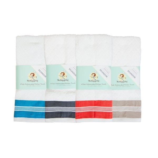 The Sloppy Chef 4-Pack Antimicrobial Kitchen Towels - GROUP