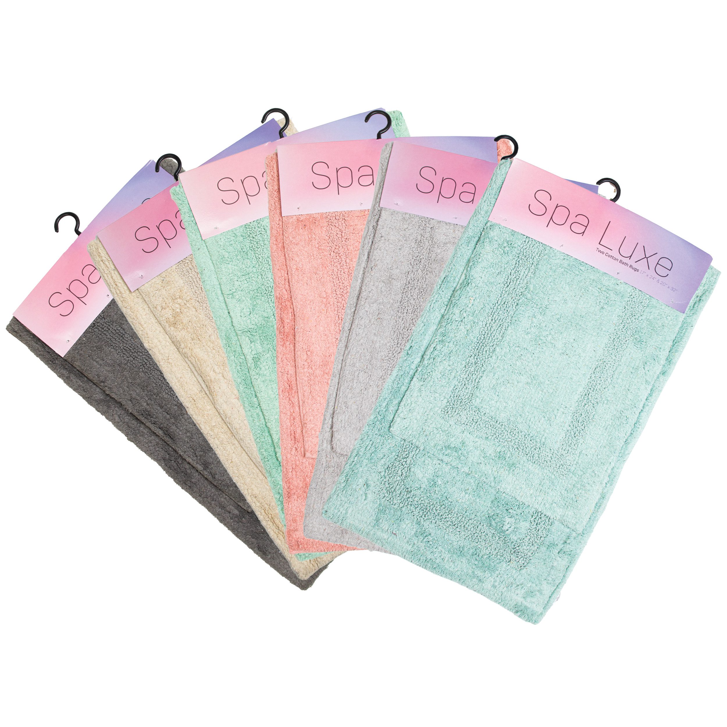 Spa Bath Mat (Set of 2) LUXESIT Color: Blush Pink