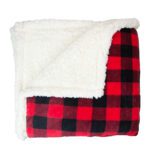 Rustic Home Throws - 50X70, Red/Black - Hanger