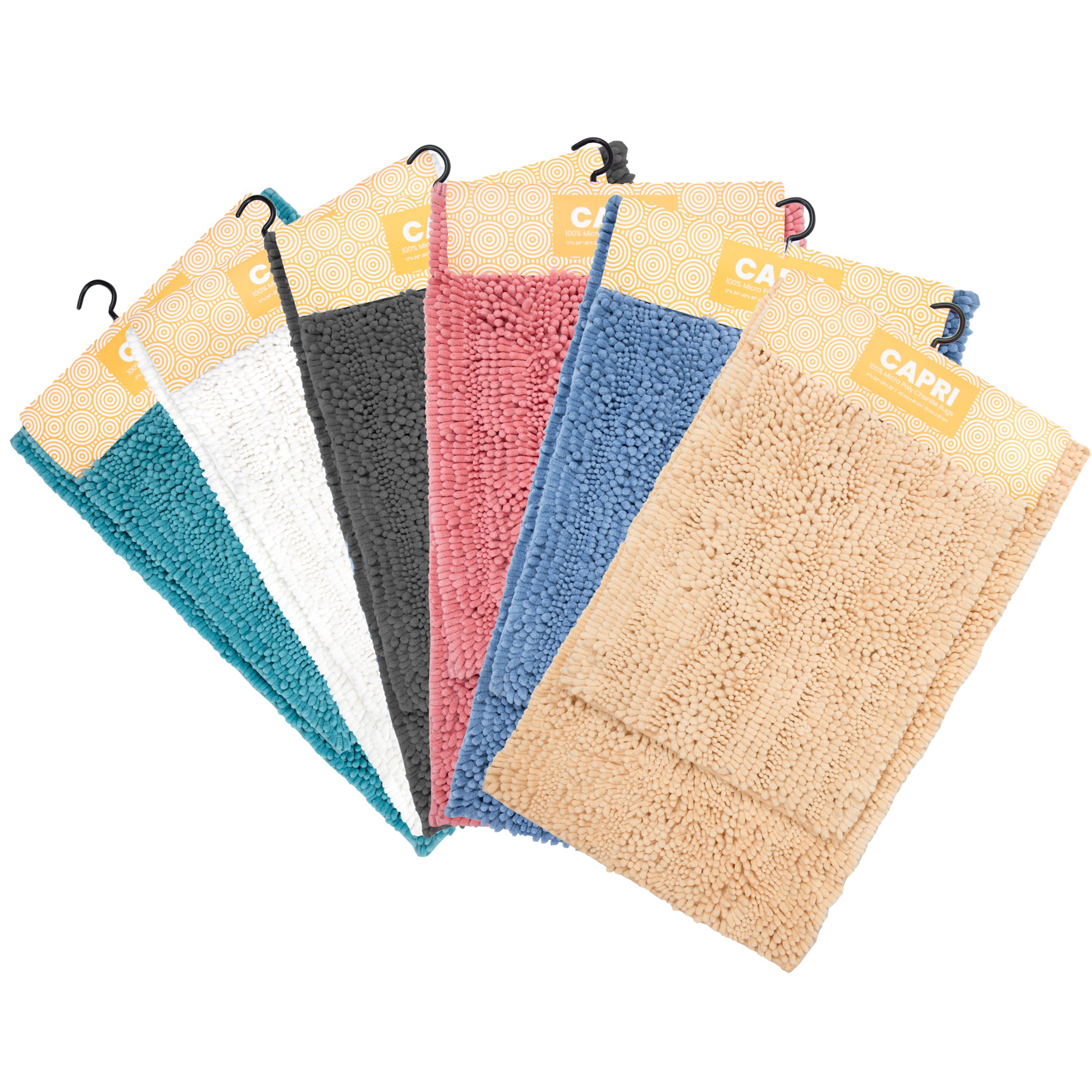 Essential Spa 2-piece Chenille Loop Noodle Bath Rug