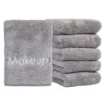 Coral Fleece Bleach Resistant Makeup Removal Washcloth 3-Pack - Grey, 12x12