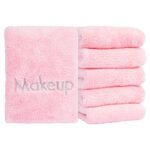 Coral Fleece Bleach Resistant Makeup Removal Washcloth 3-Pack - Pink, 12x12