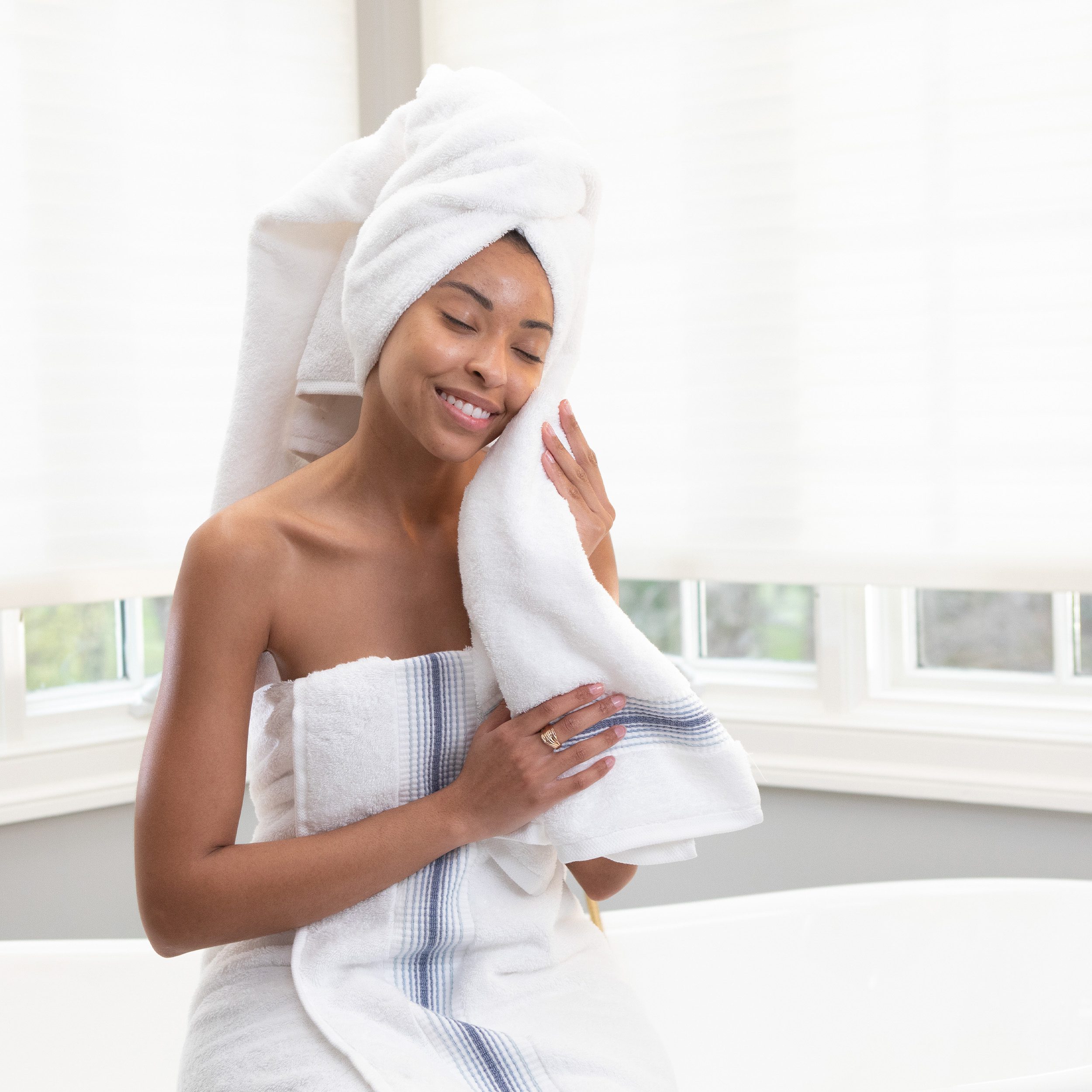 Ombre hand towels deals