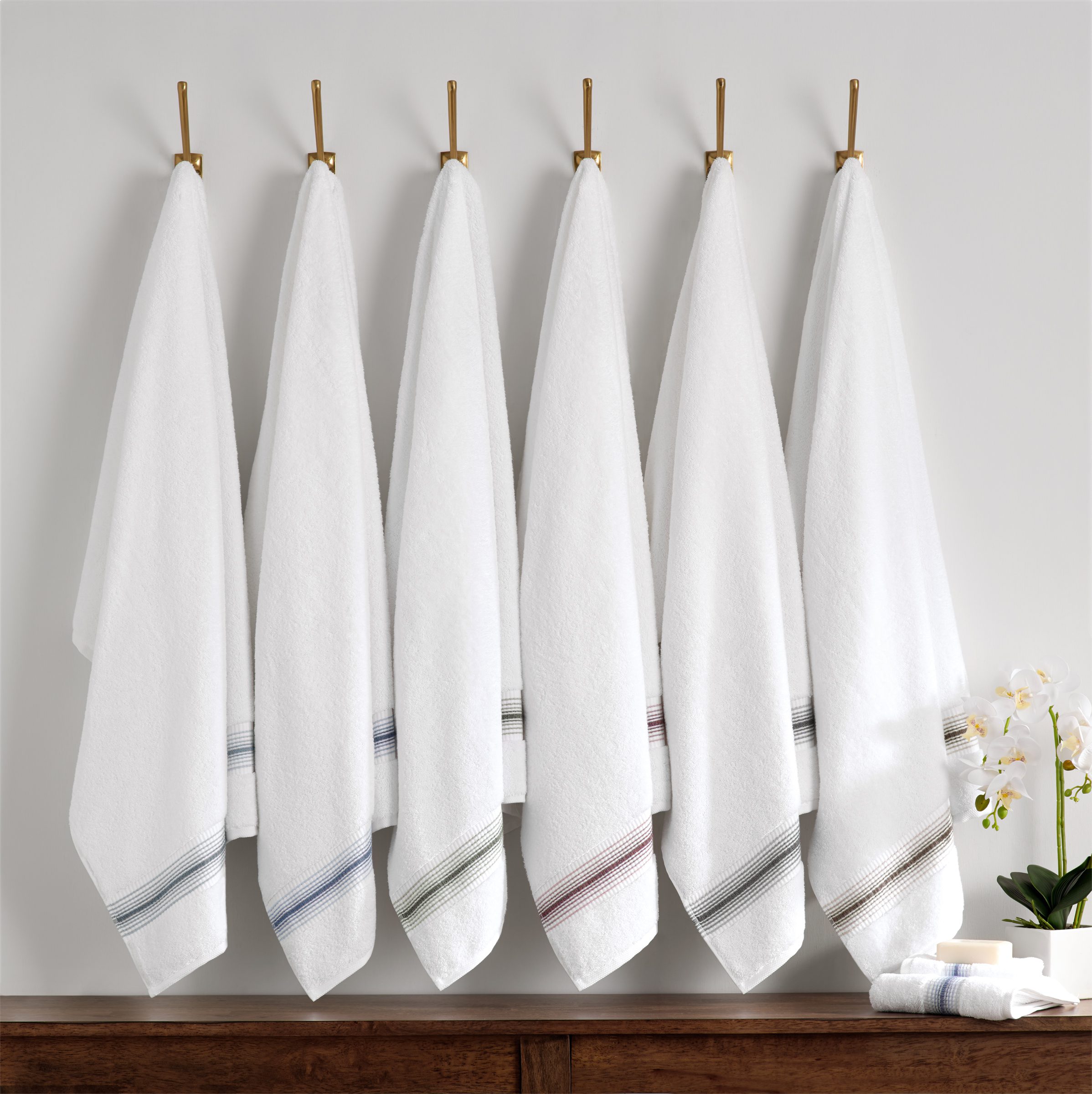 Aston & Arden White Turkish Luxury Towels for Bathroom (600 GSM, 30x60 in.,  2-Pack), Super, 1 unit - Harris Teeter