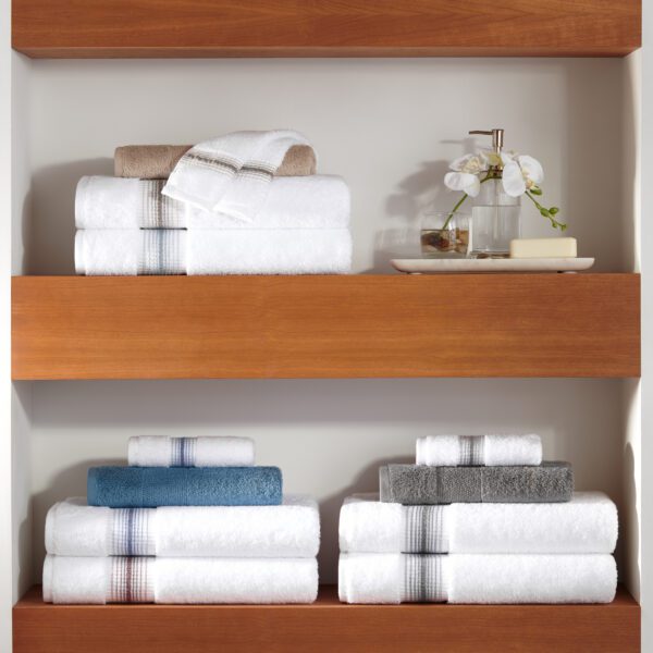 Aston & Arden Ombre Border Turkish Towels