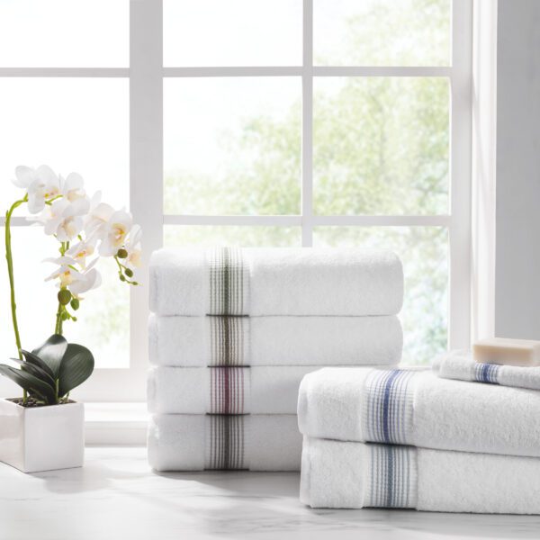Aston & Arden Ombre Border Turkish Towels