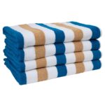 Cabo Cabana Towels - Royal Blue /Cafe Ole