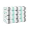 Cabo Cabana Towels - Grey/Mint