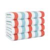 Cabo Cabana Towels - Crabapple/Pool Blue