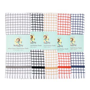 6-Pack Sloppy Chef Classic Check Kitchen Towels