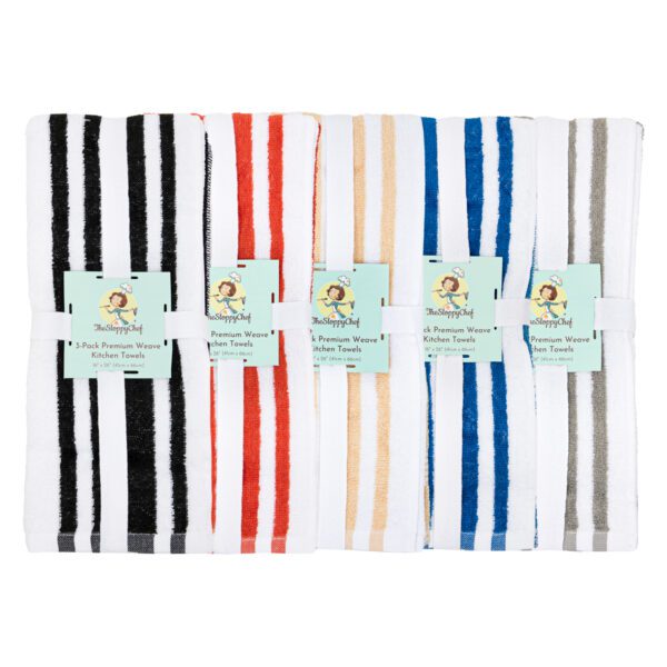 The Sloppy Chef 3-Pack Premium Weave Kitchen Towels