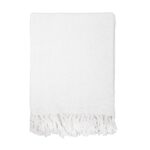 Common Ground Solid Throws - White, 50X70