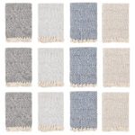 Common Grounds Eco-Green Cotton Throws - Block, 50X70, Blue, Black, Camel, Light Grey