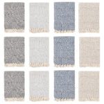 Common Grounds Eco-Green Cotton Throws - Block, 50X70, Blue, Black, Camel, Light Grey