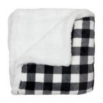 Rustic Home Throws - 50X70, White/Black