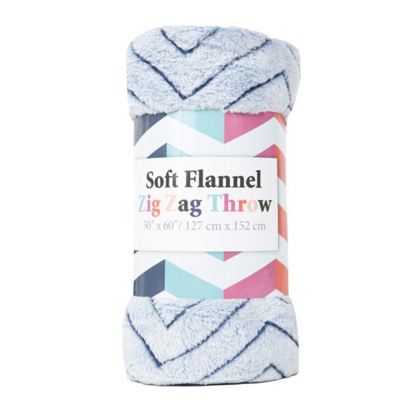 Soft Flannel Zig Zag Throws