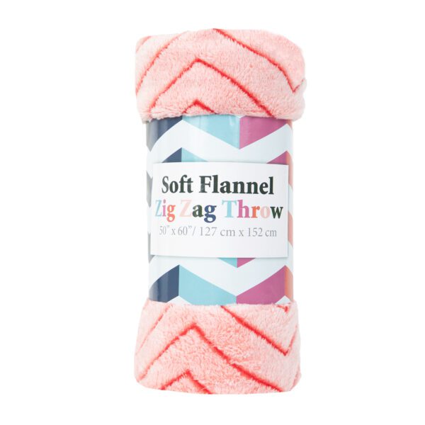 Soft Flannel Zig Zag Throws