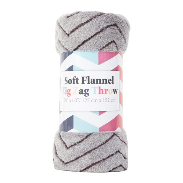 Soft Flannel Zig Zag Throws