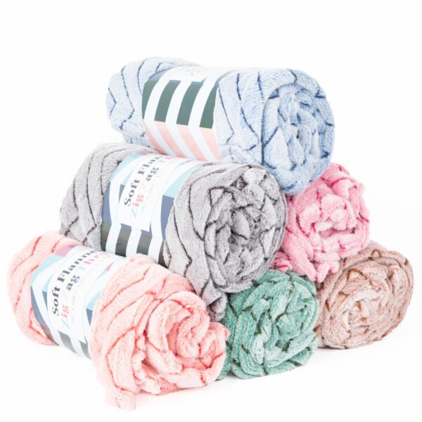 Soft Flannel Zig Zag Throws