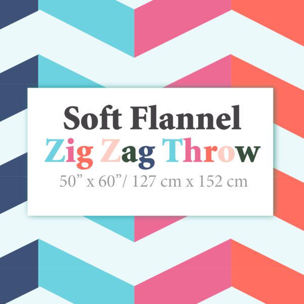 Soft Flannel Zig Zag Throws