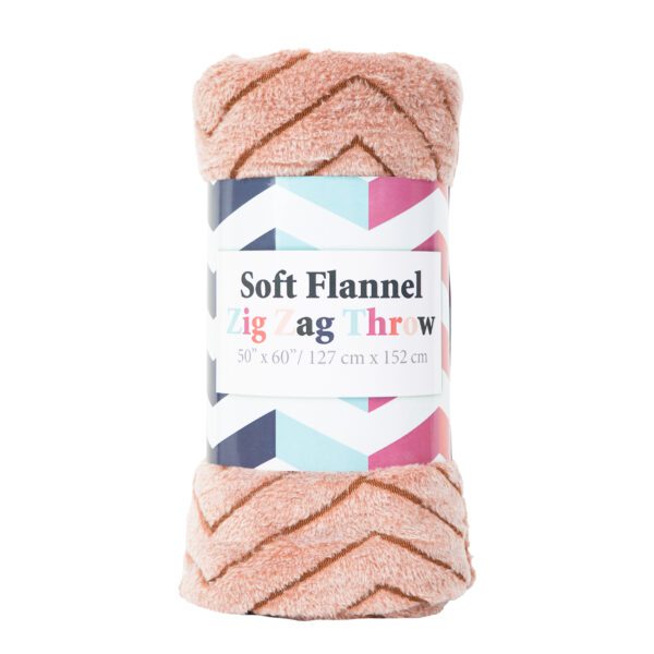 Soft Flannel Zig Zag Throws