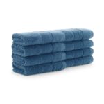 Aston & Arden Color Block Towels Turkish Towels - washcloth, Blue