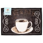 New Sloppy Chef Printed Nylon Rugs - Coffee, 18x30