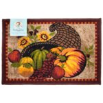 New Sloppy Chef Printed Nylon Rugs - Harvest, 20x30