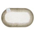 Oval Microfiber "Fast Track" Rugs - Sage, 20x34